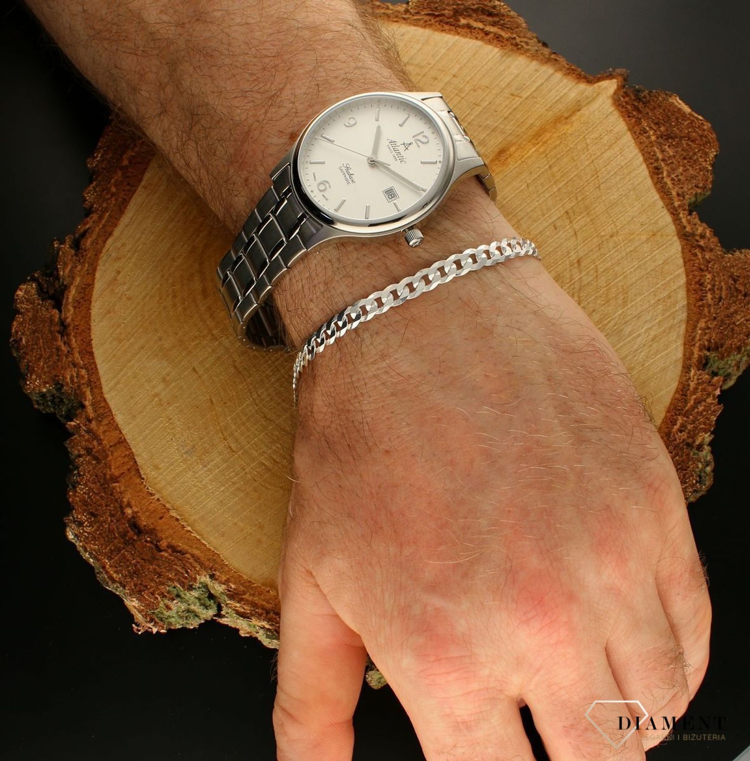 Bransoleta srebrna 925 pancerka 5 mm DIA-BRA-702607-150-925 5mm. Bransoletka wykonana jest z najwyższej próby srebra 925 o splocie pancerki. Bransoletka srebrna o wadze 7,00 gram, długości 21 cm oraz szerokości 5 mm (3).jpg